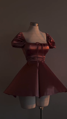 A Line Dusty Pink Simple Short Prom Dress Birthday Party Dress Homecoming Dress