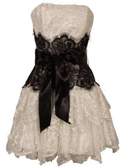 A Line Lace Short Prom Dress Birthday Party Dress Homecoming Dress