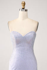 Charming Strapless Pearl Backless Slimming Tulle Prom Dress