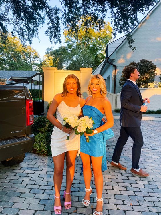 Blue Homecoming Dress , Blue Party Dress