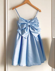 Blue Homecoming Dress Short Party Dress