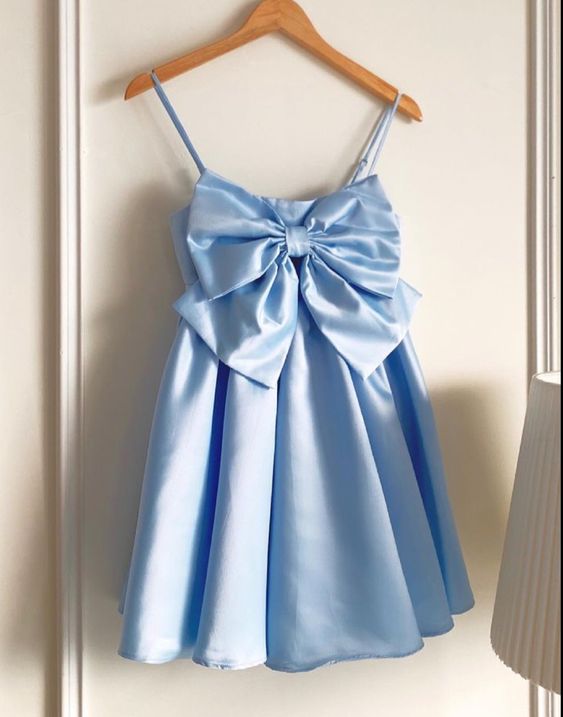 Blue Homecoming Dress Short Party Dress