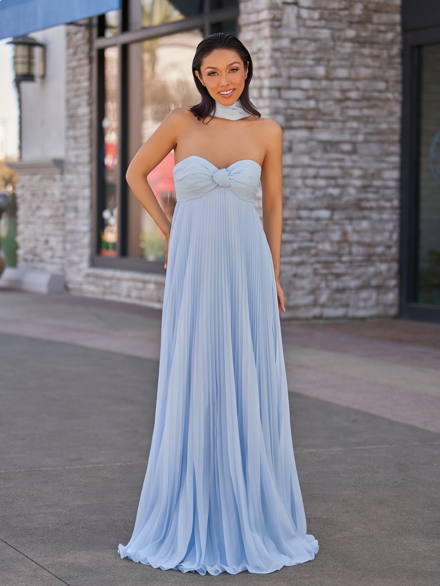 A Line Light Pink Sweetheart Chiffon Long Prom Dress