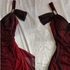 Affordable Party Dresses Under $160Elegant  Purple Glitter Ruffled Chiffon Prom Dresses