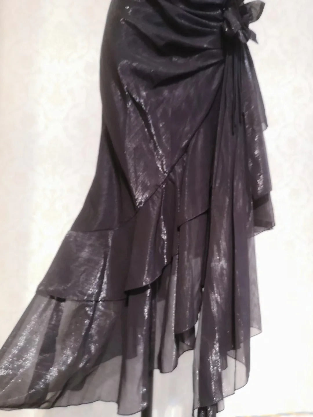 Beautiful Mermaid Spaghetti Strap Ice Blue Irregular Skirt Homecoming Dress