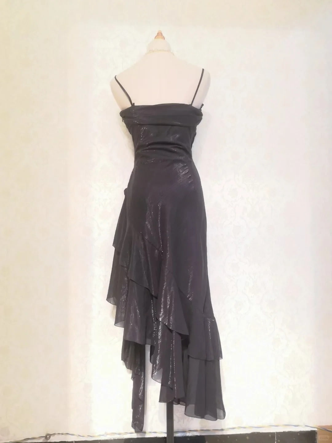 Beautiful Mermaid Spaghetti Strap Ice Blue Irregular Skirt Homecoming Dress