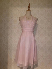 Classic Navy Halter Neck Shimmering Satin Homecoming Dress
