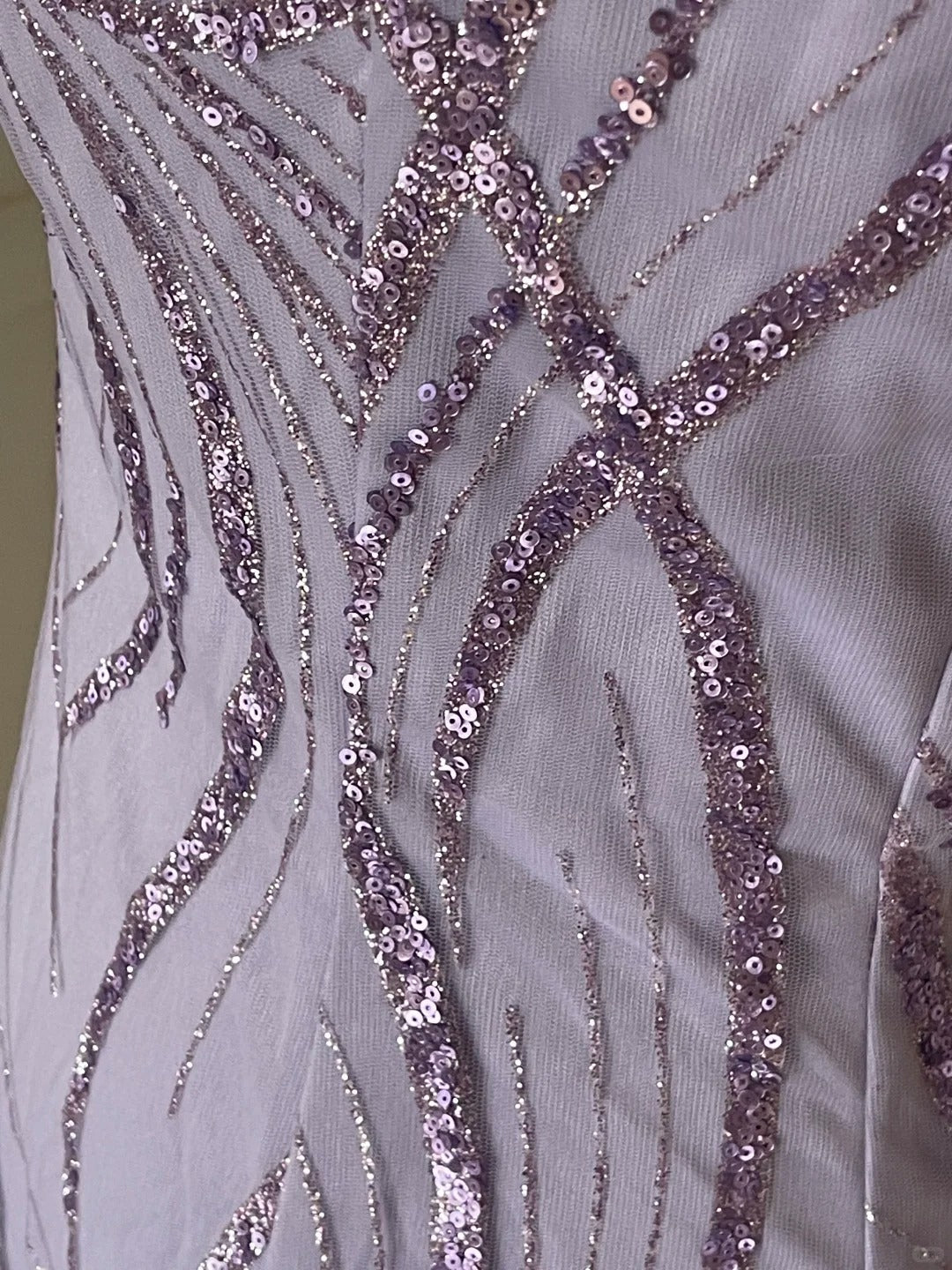 Elegant V-neck Purple Sequin Spaghetti Strap Mini Homecoming Dress
