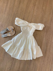 Beautiful One Shoulder Bow Princess A-line Homecoming Dress