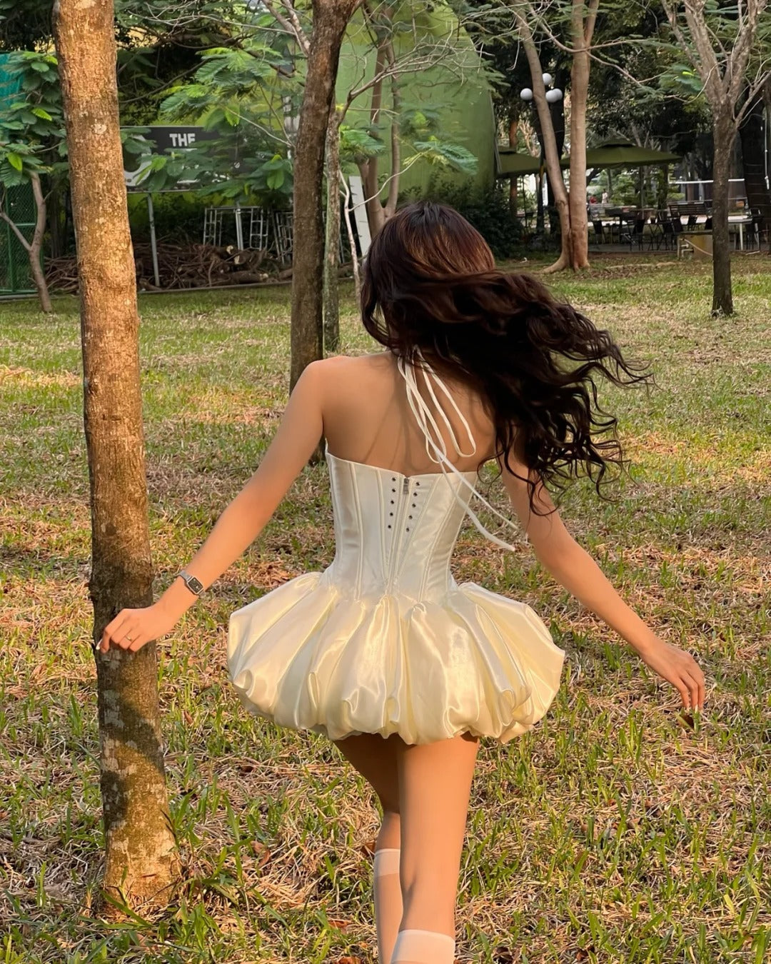 Cute Princess Sling Slim Fishbone Puffy Skirt 17th Birthday Homecoming Dress