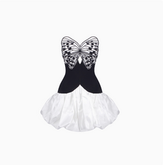 Design Bow Cloud Bud Puffy Birthday Dress Homecoming Dress