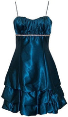 Elegant Homecoming Dress Navy Blue Stain Spagehtt Straps Cocktail Dress Short Birthday Party Dress