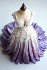 A-Line Straps Tulle Beaded Long Prom Dress Applique Sweetheart Neck Evening Gown