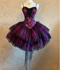 A Line Black Lace Homecoming Dress Short Prom Dress Birthday Party Dress
